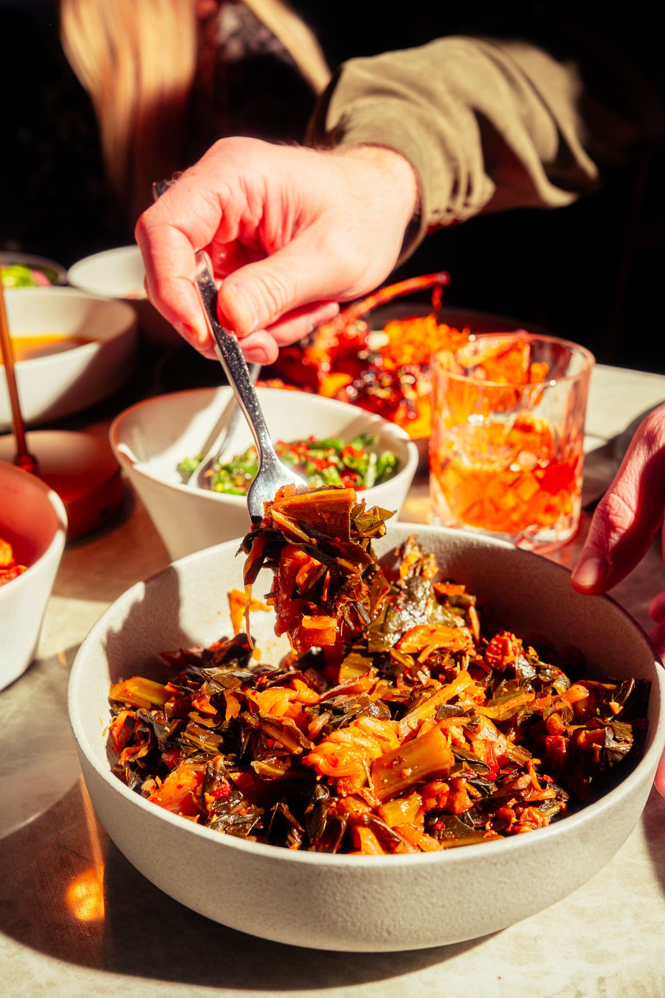 Kimchi Collard Greens