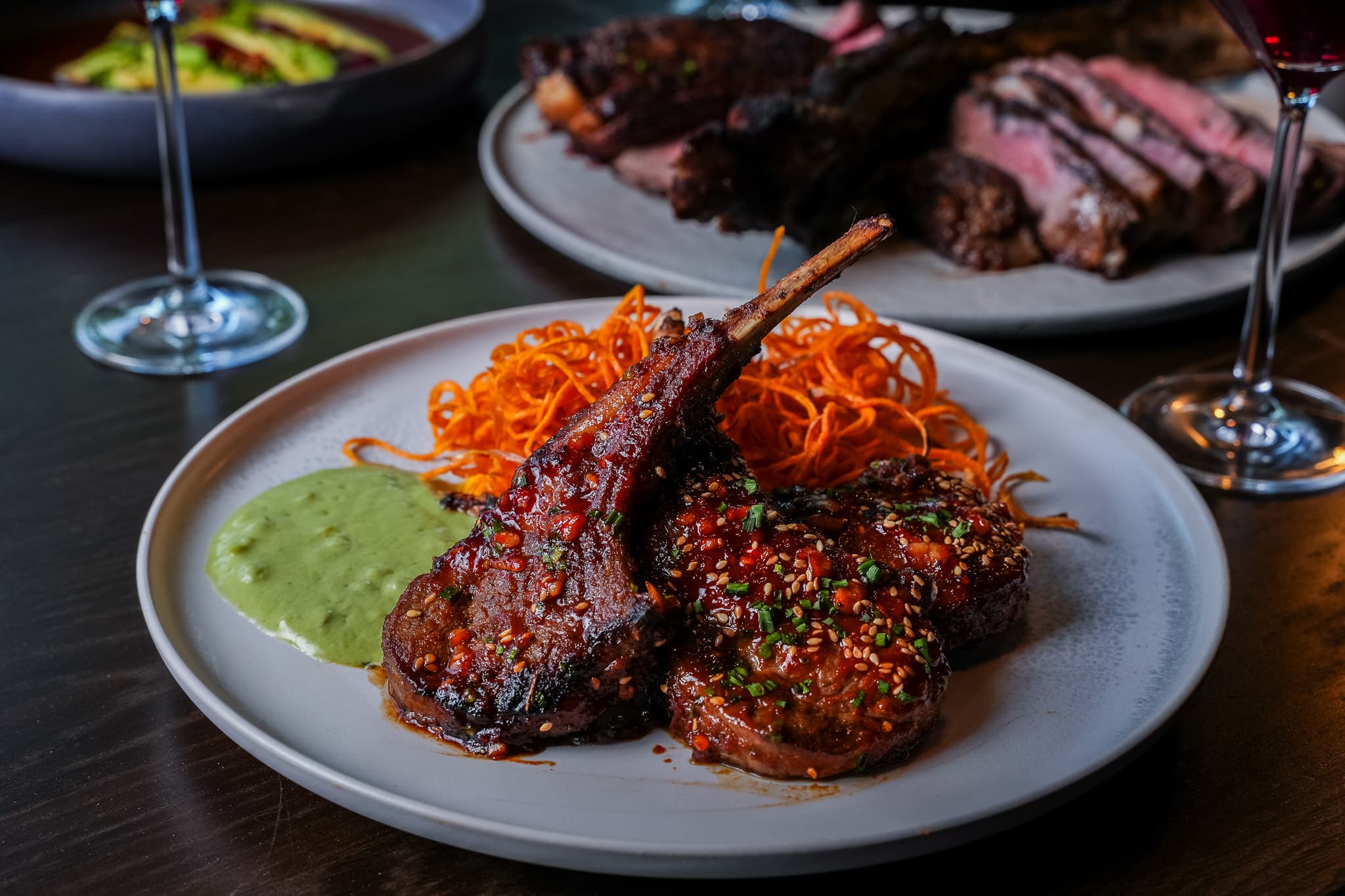 Gochujang Glazed Lamb Chops