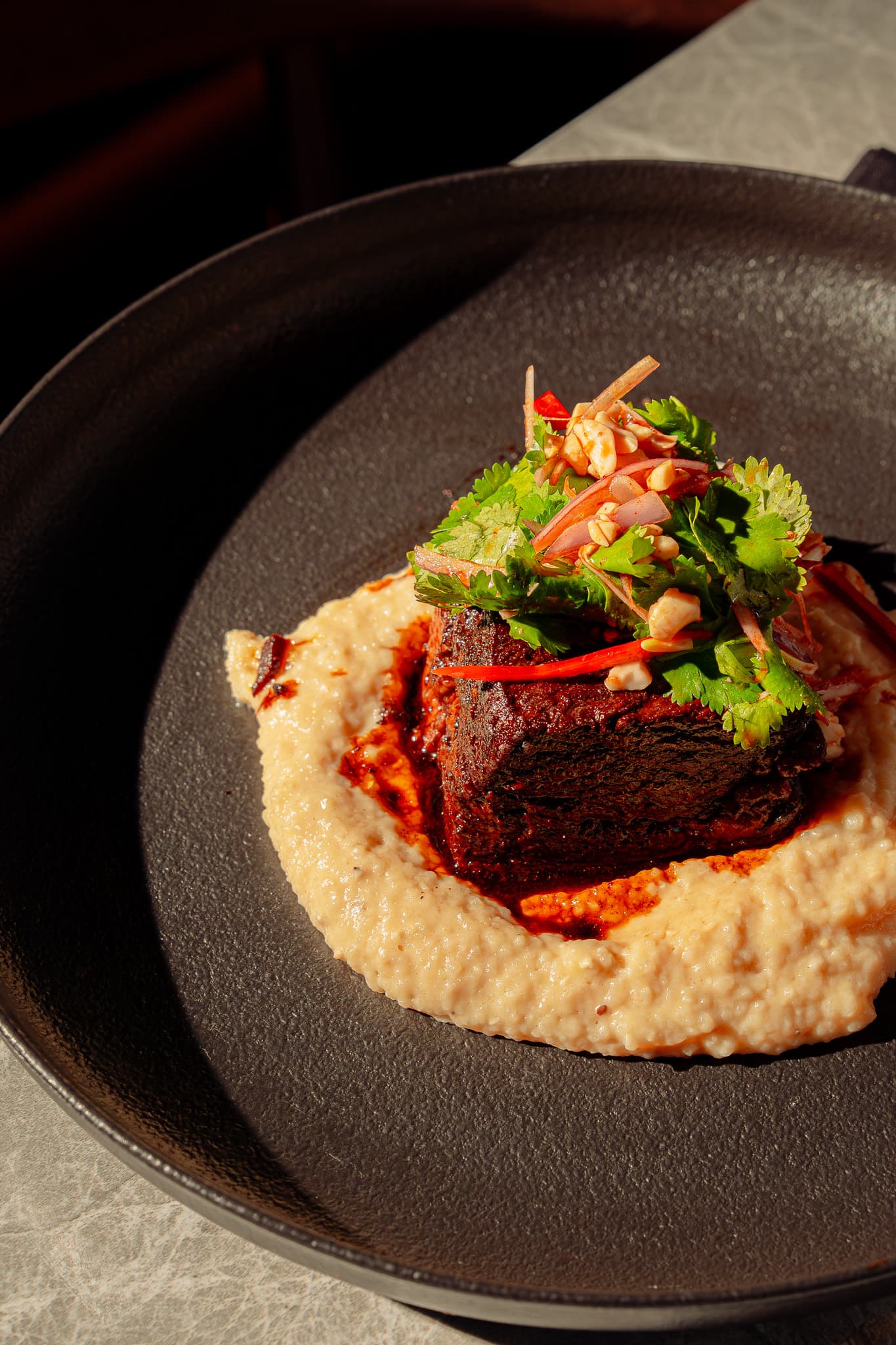 Braised Short Rib + Sweet Potato Grits