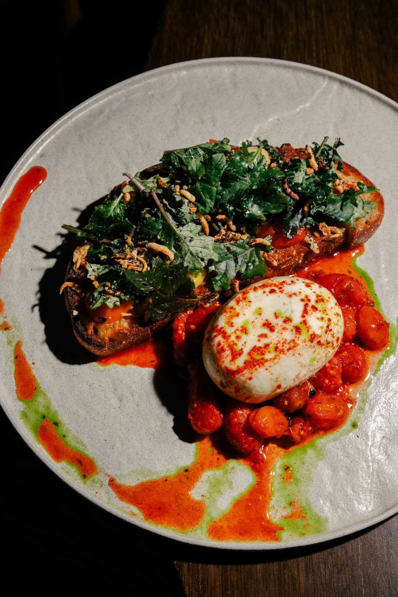 Burrata + Tomato Kimchi